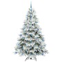 Árbol de Navidad artificial con 300 LED 210 cm PE y PVC en Decoración Festiva y Estacional | Comprar online en Foru.es