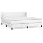 Cama box spring con colchón cuero sintético blanco 180x200 cm de vidaXL, Camas y somieres - Ref: Foro24-3127206, Precio: 552,...