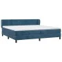 Box spring bed with dark blue velvet mattress 200x200 cm by vidaXL, Beds and slatted bases - Ref: Foro24-3127395, Price: 577,...