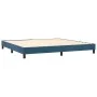 Box spring bed with dark blue velvet mattress 200x200 cm by vidaXL, Beds and slatted bases - Ref: Foro24-3127395, Price: 577,...