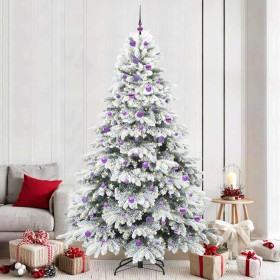 Árbol de Navidad artificial con 300 LED 240 cm PE y PVC en Decoración Festiva y Estacional | Comprar online en Foru.es