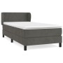 Cama box spring con colchón terciopelo gris oscuro 80x200 cm de vidaXL, Camas y somieres - Ref: Foro24-3127338, Precio: 294,4...