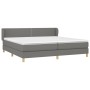 Cama box spring con colchón tela gris oscuro 200x200 cm de vidaXL, Camas y somieres - Ref: Foro24-3126750, Precio: 570,18 €, ...
