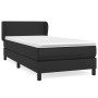 Cama box spring con colchón cuero sintético negro 90x190 cm de vidaXL, Camas y somieres - Ref: Foro24-3127229, Precio: 305,97...