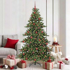 Árbol de Navidad artificial con ramas articuladas Verde 180 cm en Decoración Festiva y Estacional | Comprar online en Foru.es