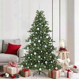 Árbol de Navidad artificial con ramas articuladas Verde 180 cm en Decoración Festiva y Estacional | Comprar online en Foru.es