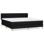 Cama box spring con colchón tela negro 180x200 cm de vidaXL, Camas y somieres - Ref: Foro24-3127063, Precio: 574,70 €, Descue...
