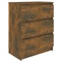 Aparador madera contrachapada color roble ahumado 60x35x76 cm de vidaXL, Aparadores - Ref: Foro24-815510, Precio: 71,87 €, De...
