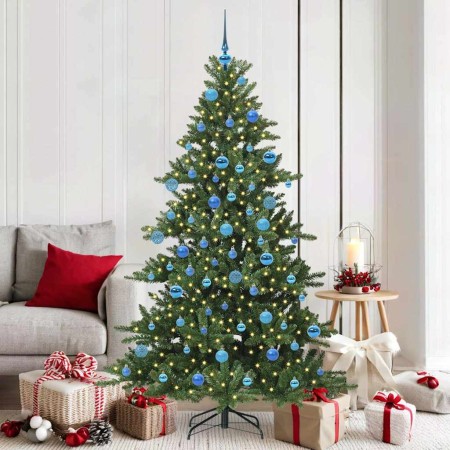 Árbol de Navidad artificial con ramas articuladas Verde 180 cm en Decoración Festiva y Estacional | Comprar online en Foru.es