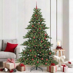 Árbol de Navidad artificial con ramas articuladas Verde 210 cm en Decoración Festiva y Estacional | Comprar online en Foru.es
