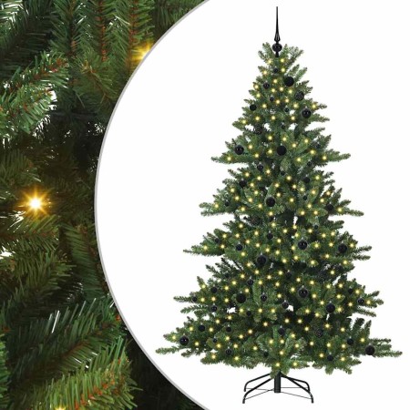 Árbol de Navidad artificial con ramas articuladas Verde 210 cm en Decoración Festiva y Estacional | Comprar online en Foru.es
