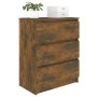 Aparador madera contrachapada color roble ahumado 60x35x76 cm de vidaXL, Aparadores - Ref: Foro24-815510, Precio: 71,87 €, De...
