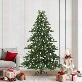 Árbol de Navidad artificial con ramas articuladas Verde 210 cm en Decoración Festiva y Estacional | Comprar online en Foru.es