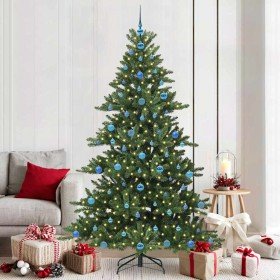 Árbol de Navidad artificial con ramas articuladas Verde 210 cm en Decoración Festiva y Estacional | Comprar online en Foru.es