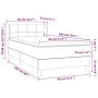 Cama box spring con colchón terciopelo gris claro 80x200 cm de vidaXL, Camas y somieres - Ref: Foro24-3127457, Precio: 285,31...