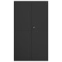 Armario archivador de acero negro 105x40x180 cm en Armarios archivadores | Comprar online en Foru.es