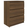 Aparador de madera contrachapada roble marrón 60x35x76 cm de vidaXL, Aparadores - Ref: Foro24-815512, Precio: 81,61 €, Descue...