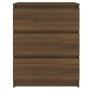 Aparador de madera contrachapada roble marrón 60x35x76 cm de vidaXL, Aparadores - Ref: Foro24-815512, Precio: 81,61 €, Descue...