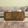 Mesa de centro madera de ingeniería roble ahumado 102x50x45 cm de vidaXL, Mesas de centro - Ref: Foro24-817231, Precio: 65,97...