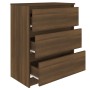 Aparador de madera contrachapada roble marrón 60x35x76 cm de vidaXL, Aparadores - Ref: Foro24-815512, Precio: 81,61 €, Descue...