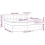 Box spring bed with dark blue velvet mattress 200x200 cm by vidaXL, Beds and slatted bases - Ref: Foro24-3127515, Price: 579,...