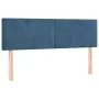 Box spring bed with dark blue velvet mattress 140x200 cm by vidaXL, Beds and slatted bases - Ref: Foro24-3127377, Price: 424,...