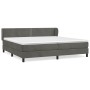 Cama box spring con colchón terciopelo gris oscuro 200x200 cm de vidaXL, Camas y somieres - Ref: Foro24-3127452, Precio: 557,...