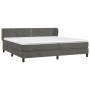 Cama box spring con colchón terciopelo gris oscuro 200x200 cm de vidaXL, Camas y somieres - Ref: Foro24-3127452, Precio: 557,...