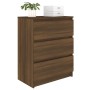 Aparador de madera contrachapada roble marrón 60x35x76 cm de vidaXL, Aparadores - Ref: Foro24-815512, Precio: 81,61 €, Descue...