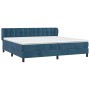 Cama box spring con colchón terciopelo azul oscuro 200x200 cm de vidaXL, Camas y somieres - Ref: Foro24-3127755, Precio: 598,...