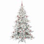 Árbol de Navidad artificial con ramas articuladas 210 cm PVC en Decoración Festiva y Estacional | Comprar online en Foru.es
