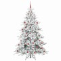 Árbol de Navidad artificial con ramas articuladas 210 cm PVC en Decoración Festiva y Estacional | Comprar online en Foru.es