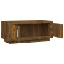 Mesa de centro madera de ingeniería roble ahumado 102x50x45 cm de vidaXL, Mesas de centro - Ref: Foro24-817231, Precio: 65,97...