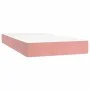 Box spring bed with pink velvet mattress 200x200 cm by vidaXL, Beds and slatted bases - Ref: Foro24-3127696, Price: 560,02 €,...