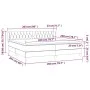 Box spring bed with pink velvet mattress 200x200 cm by vidaXL, Beds and slatted bases - Ref: Foro24-3127696, Price: 560,02 €,...