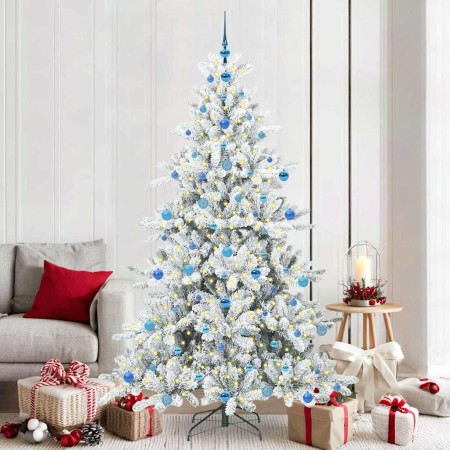 Árbol de Navidad artificial con ramas articuladas 210 cm PVC en Decoración Festiva y Estacional | Comprar online en Foru.es