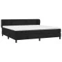 Box spring bed with black velvet mattress 200x200 cm by vidaXL, Beds and slatted bases - Ref: Foro24-3127393, Price: 592,34 €...