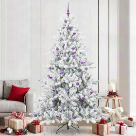Árbol de Navidad artificial con ramas articuladas 240 cm PVC en Decoración Festiva y Estacional | Comprar online en Foru.es