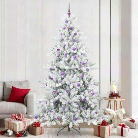 Árbol de Navidad artificial con ramas articuladas 240 cm PVC en Decoración Festiva y Estacional | Comprar online en Foru.es