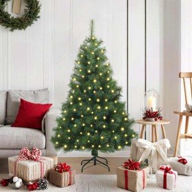 Árbol de Navidad artificial con 150 LED Verde 120 cm PE y PVC en Decoración Festiva y Estacional | Comprar online en Foru.es