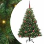 Árbol de Navidad artificial con 150 LED Verde 120 cm PE y PVC en Decoración Festiva y Estacional | Comprar online en Foru.es