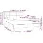 Cama box spring con colchón terciopelo rosa 140x190 cm de vidaXL, Camas y somieres - Ref: Foro24-3127492, Precio: 440,29 €, D...