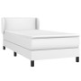 Cama box spring con colchón cuero sintético blanco 90x190 cm de vidaXL, Camas y somieres - Ref: Foro24-3127224, Precio: 329,4...