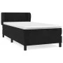 Cama box spring con colchón terciopelo negro 100x200 cm de vidaXL, Camas y somieres - Ref: Foro24-3127597, Precio: 309,76 €, ...