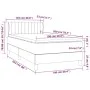 Cama box spring con colchón terciopelo negro 100x200 cm de vidaXL, Camas y somieres - Ref: Foro24-3127597, Precio: 309,76 €, ...