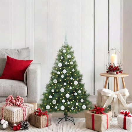 Árbol de Navidad artificial con 150 LED Verde 120 cm PE y PVC en Decoración Festiva y Estacional | Comprar online en Foru.es
