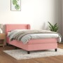 Cama box spring con colchón terciopelo rosa 80x200 cm de vidaXL, Camas y somieres - Ref: Foro24-3127402, Precio: 275,64 €, De...