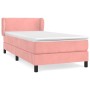 Cama box spring con colchón terciopelo rosa 80x200 cm de vidaXL, Camas y somieres - Ref: Foro24-3127402, Precio: 275,64 €, De...