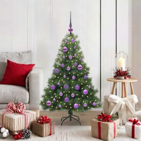 Árbol de Navidad artificial con 150 LED Verde 120 cm PE y PVC en Decoración Festiva y Estacional | Comprar online en Foru.es