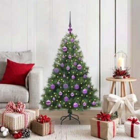 Árbol de Navidad artificial con 150 LED Verde 120 cm PE y PVC en Decoración Festiva y Estacional | Comprar online en Foru.es